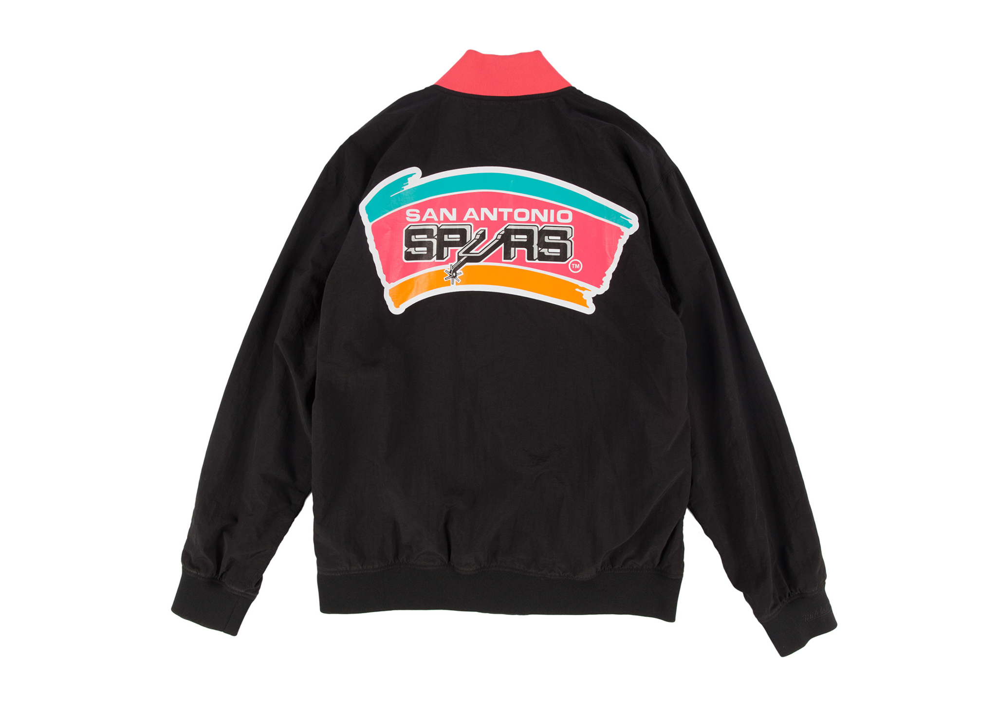 Custom Mitchell & Ness San Antonio Spurs "Nothing But Net" Python Warm Up Jacket