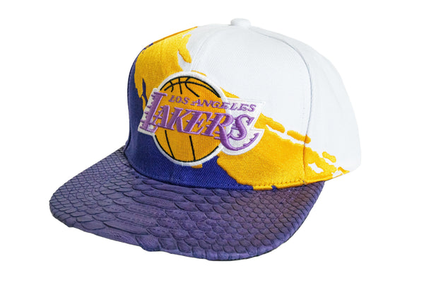 Custom Mitchell & Ness Los Angeles Lakers Brush Strapback