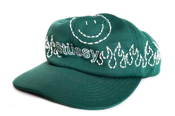 Custom Stussy Flames Sashiko Snapback