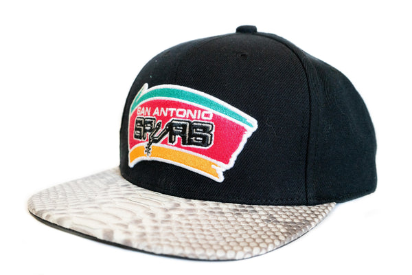 Custom Mitchell & Ness San Antonio Spurs Retro Logo Strapback