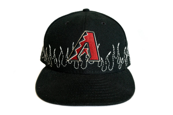 Custom New Era Arizona Diamondbacks Flames Sashiko Hat