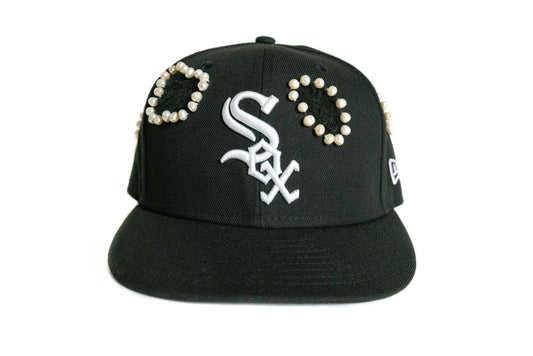 Black Chicago Whitesox Pearl Fitted