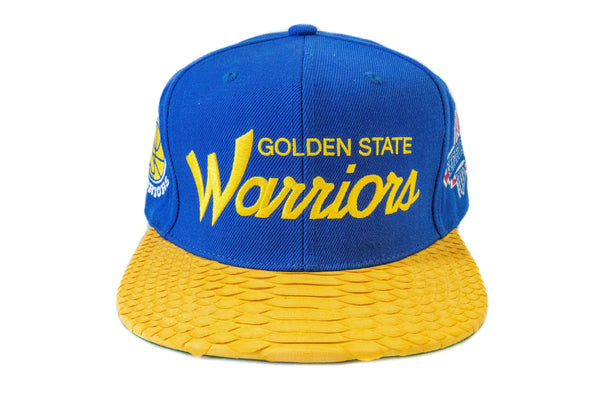 Custom Mitchell & Ness Golden State Warriors Draft Day Script Strapback
