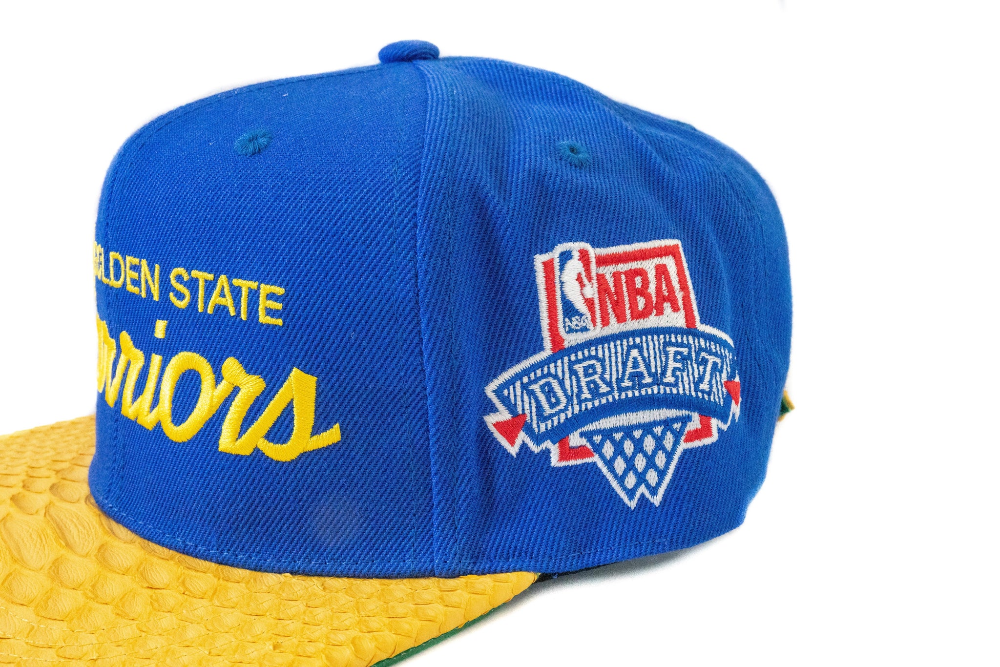 Custom Mitchell & Ness Golden State Warriors Draft Day Script Strapback