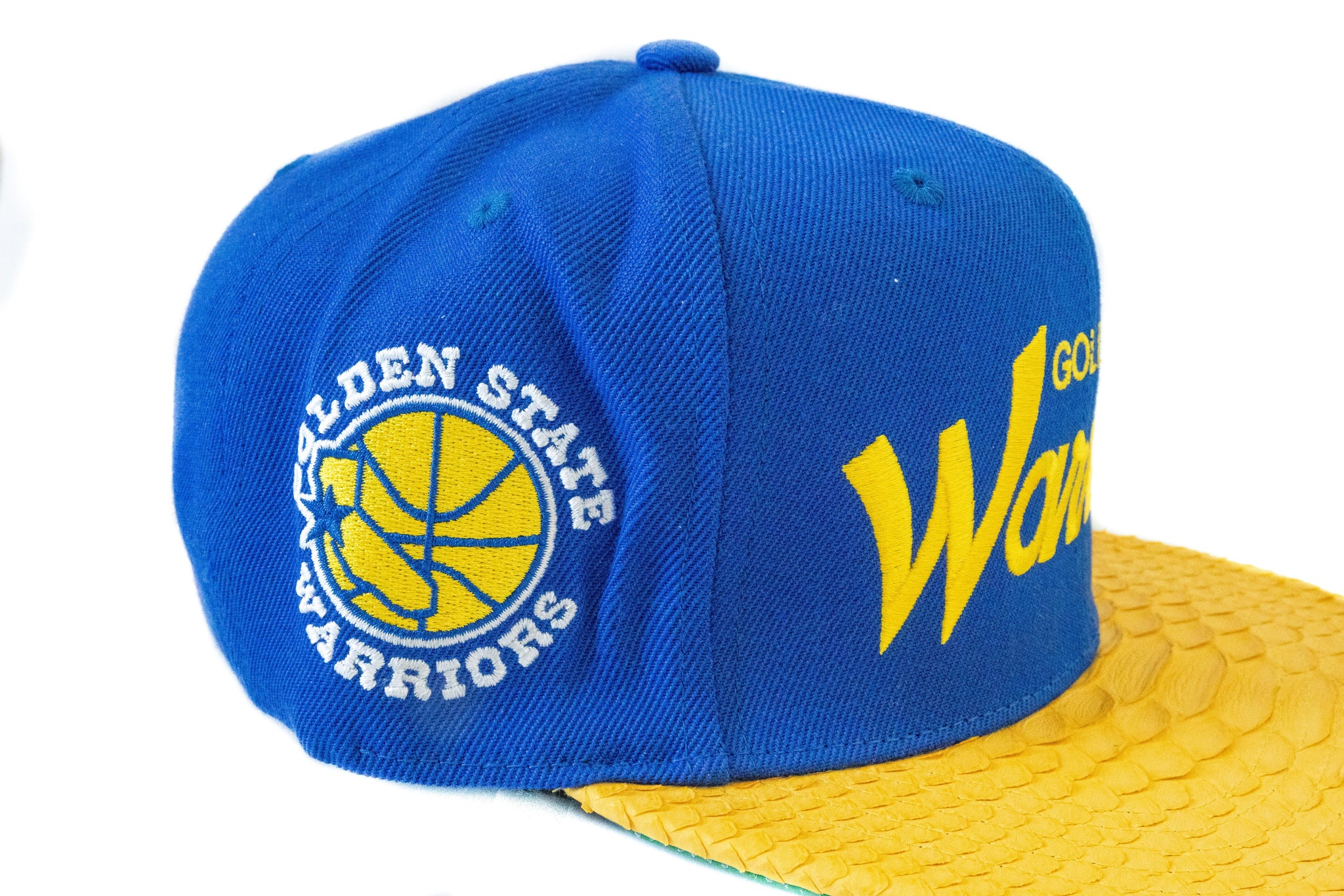 Custom Mitchell & Ness Golden State Warriors Draft Day Script Strapback