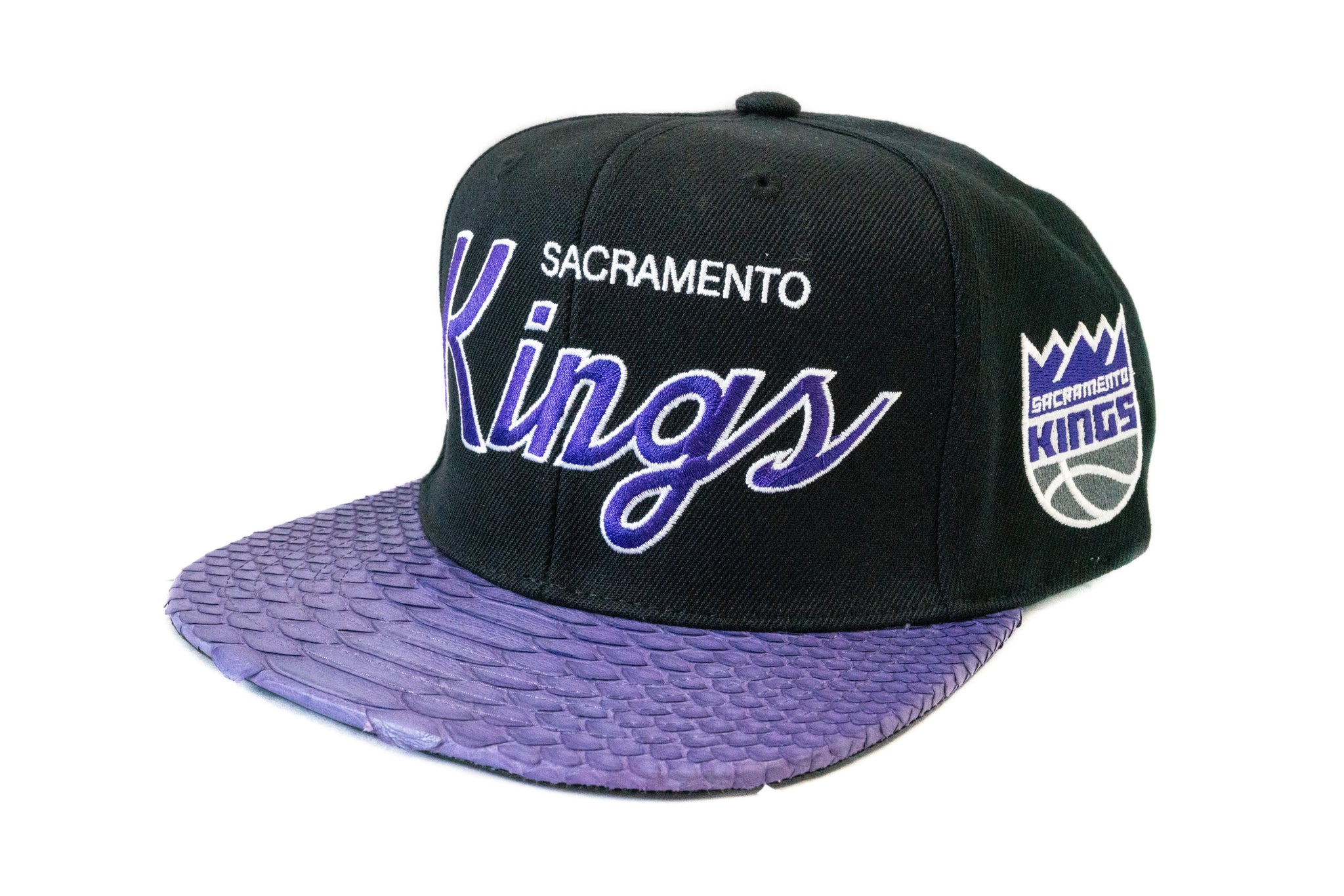 Custom Mitchell & Ness Sacramento Kings Script Strapback