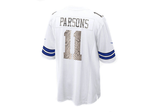 Custom Nike Micah Parsons Dallas Cowboys Python White Jersey