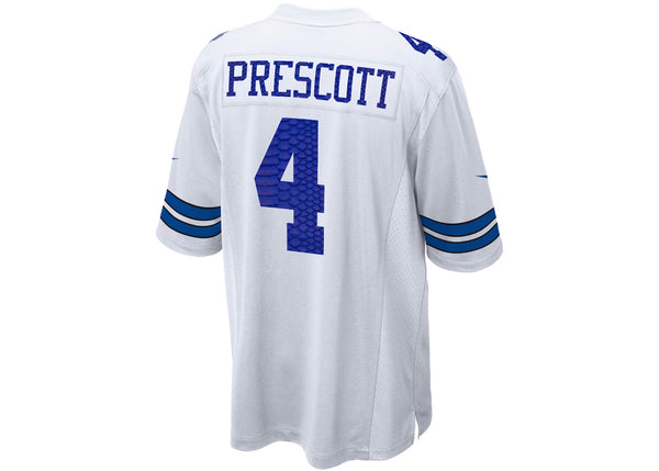 Custom Nike Dak Prescott Dallas Cowboys Python White Jersey