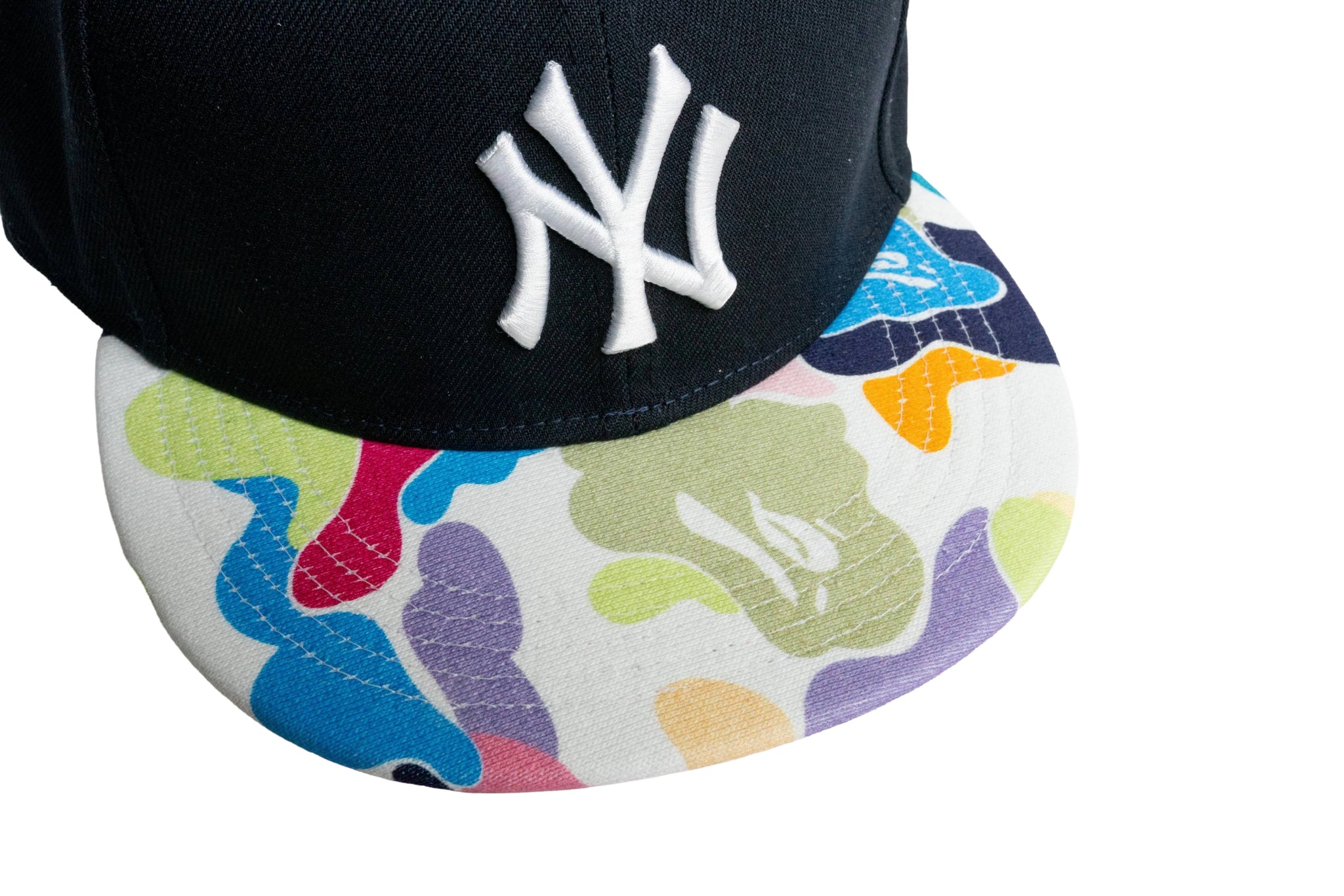 Custom BAPE x New York Yankees Strapback (Multicolor)