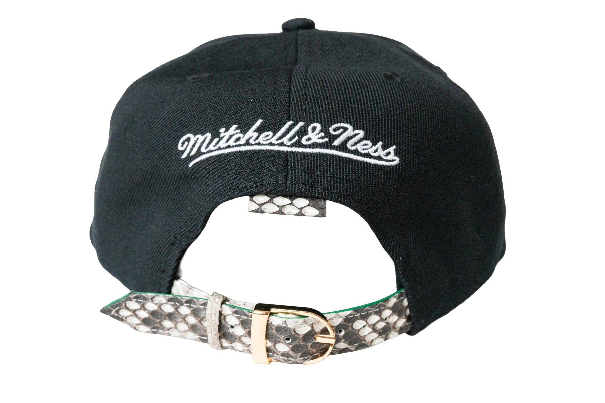 Custom Mitchell & Ness Milwaukee Bucks The Script Natural Strapback