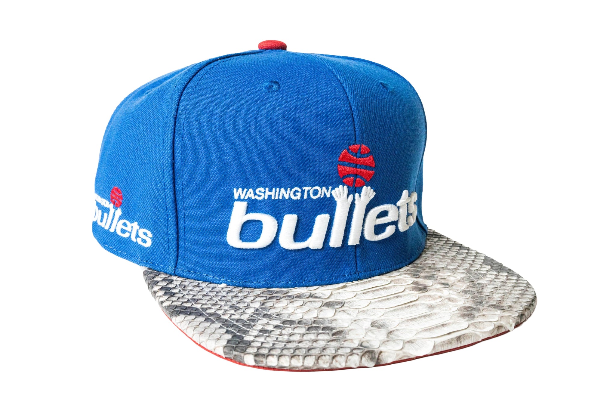 Custom Mitchell & Ness Washington Bullets Hardwood Classic Strapback