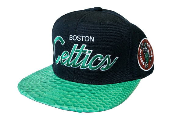 Custom Mitchell & Ness Boston Celtics The Script Strapback