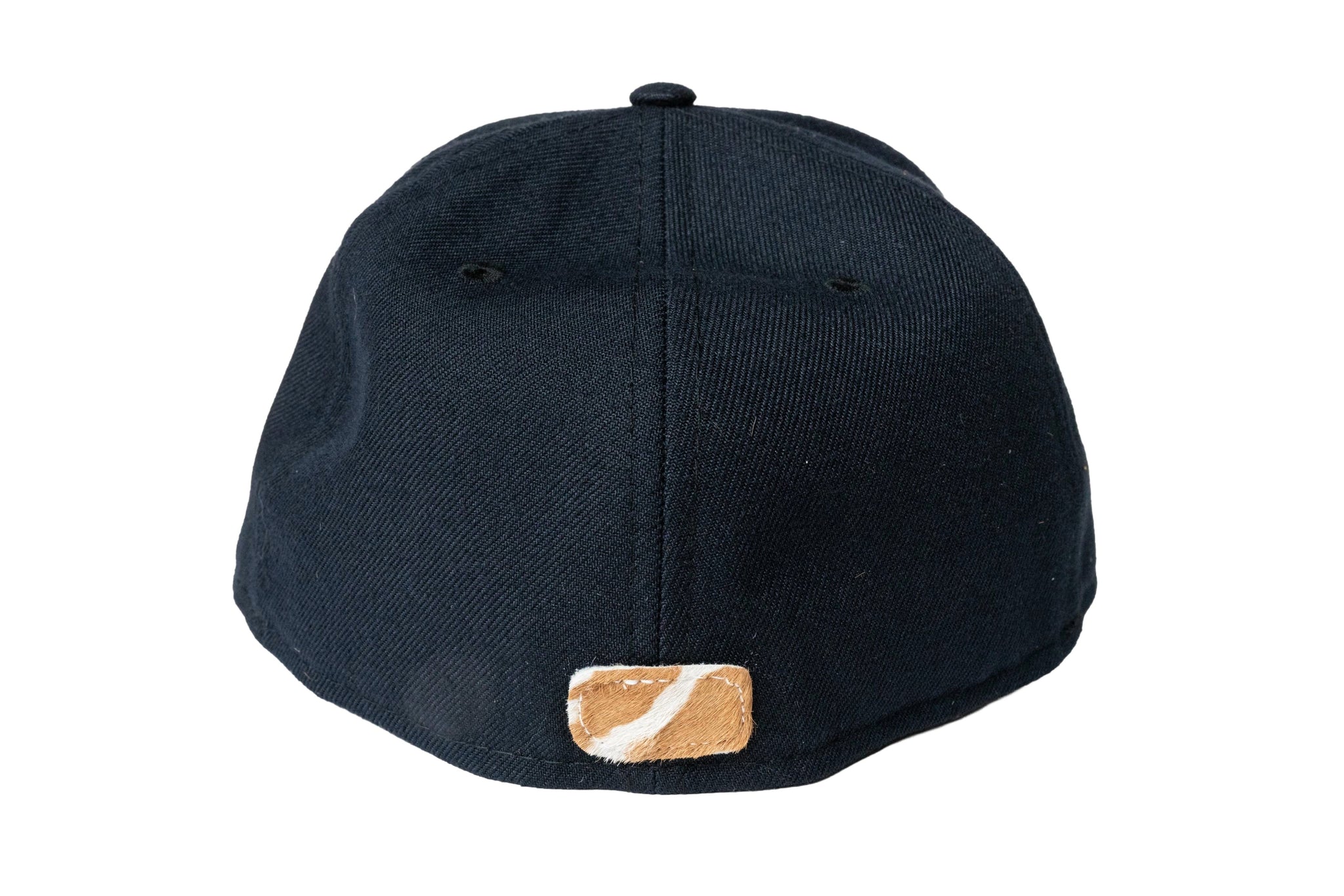 Custom New Era Houston Astros Cow Print Leather Fitted