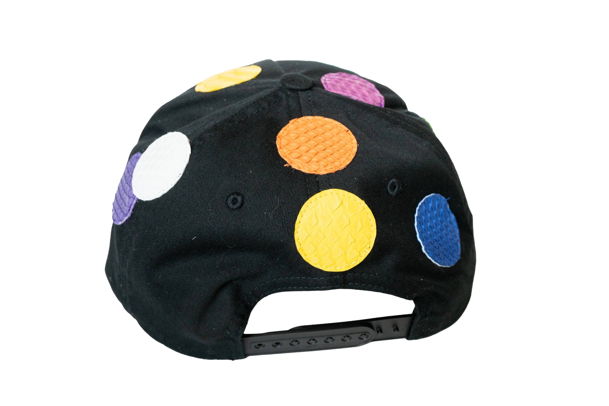 Black "Misplaced Dots" Python Snapback