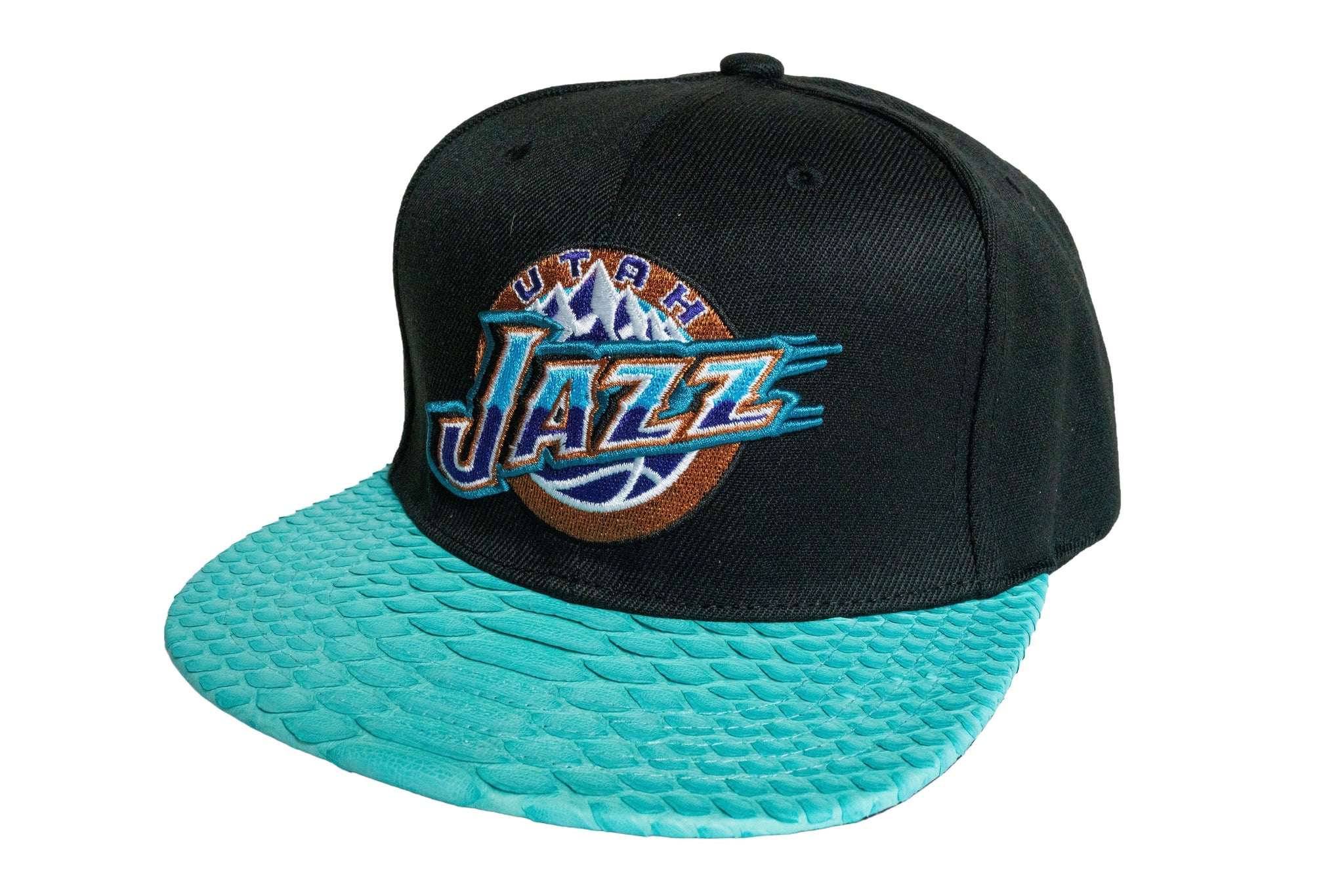 Custom Mitchell & Ness Utah Jazz Basic Logo Strapback
