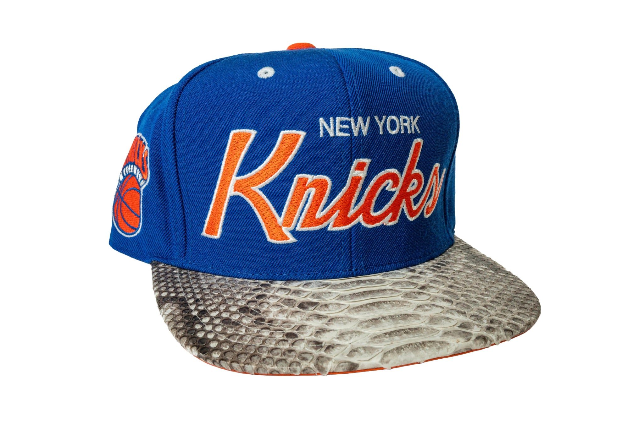 Custom Mitchell & Ness New York Knicks OG Logo Script Strapback