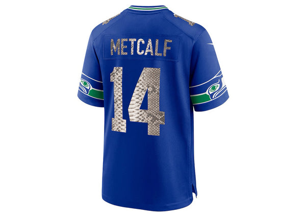 Custom Nike DK Metcalf Seattle Seahawks Python Jersey