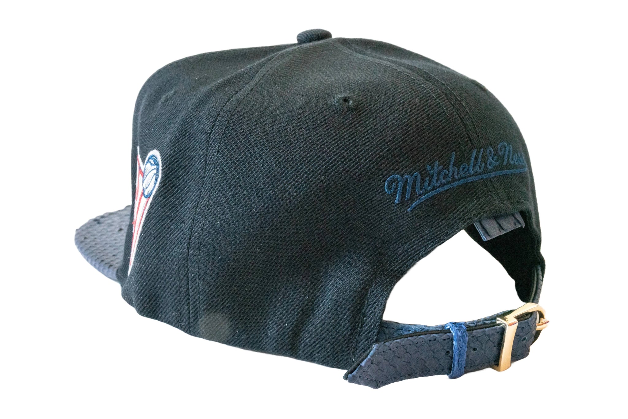 Custom Mitchell & Ness New Jersey Nets Script Strapback