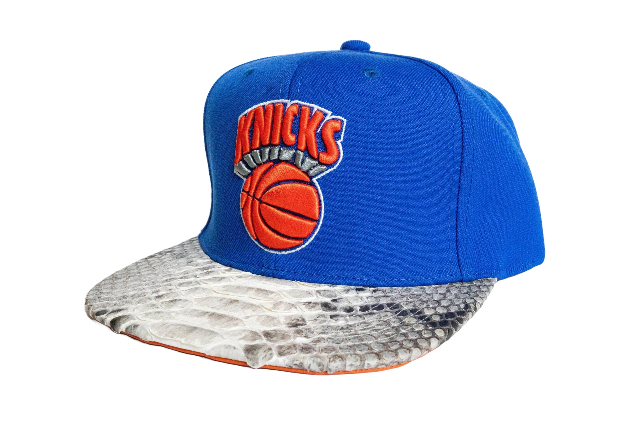 Custom Mitchell & Ness New York Knicks Basic Logo Strapback (Natural)