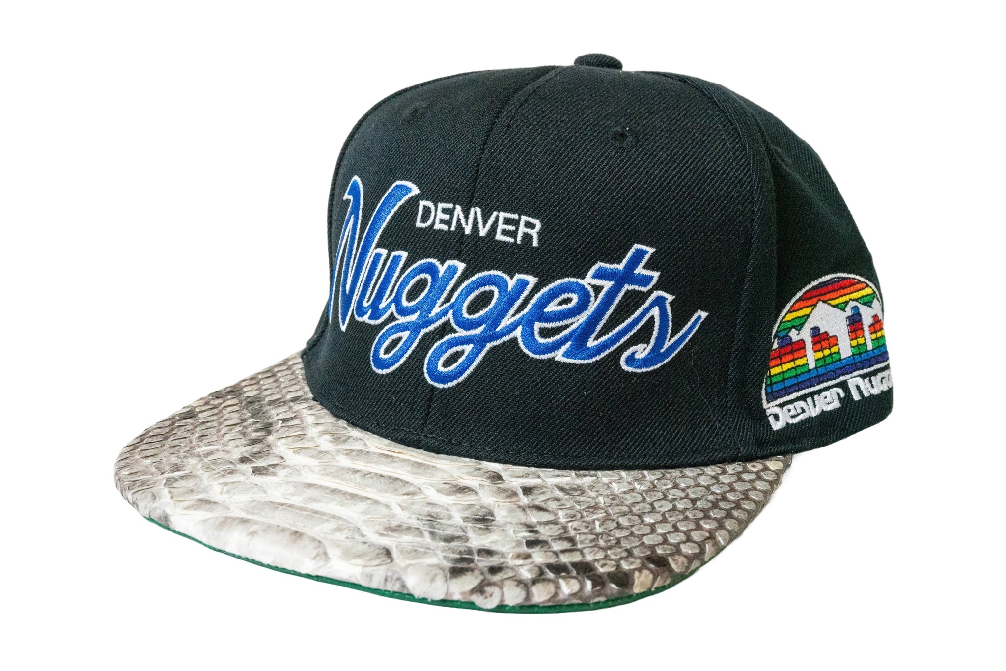 Custom Mitchell & Ness Denver Nuggets The Script Strapback (Natural)