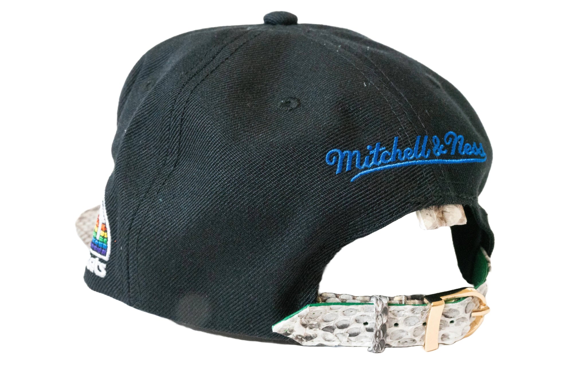 Custom Mitchell & Ness Denver Nuggets The Script Strapback (Natural)