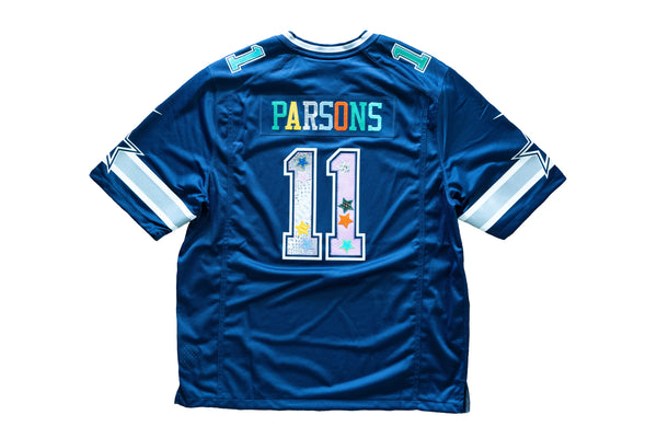 Custom Nike Micah Parson Dallas Cowboys "WHAT THE" Python Jersey