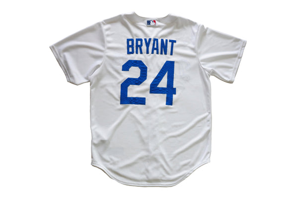 Custom Nike Kobe Bryant Los Angeles Dodgers Python Jersey (White)