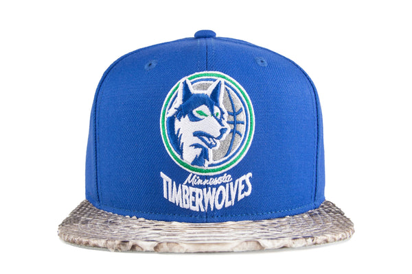 Custom Mitchell & Ness Minnesota Timberwolves XL Logo Strapback