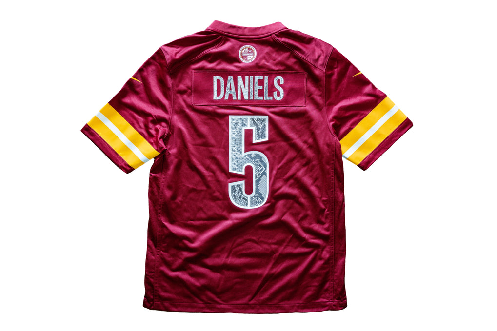 Custom Jayden Daniels Washington Commanders Nike Python Jersey