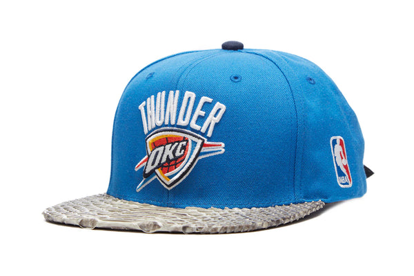 Custom Mitchell & Ness Oklahoma City Thunder XL Logo Strapback