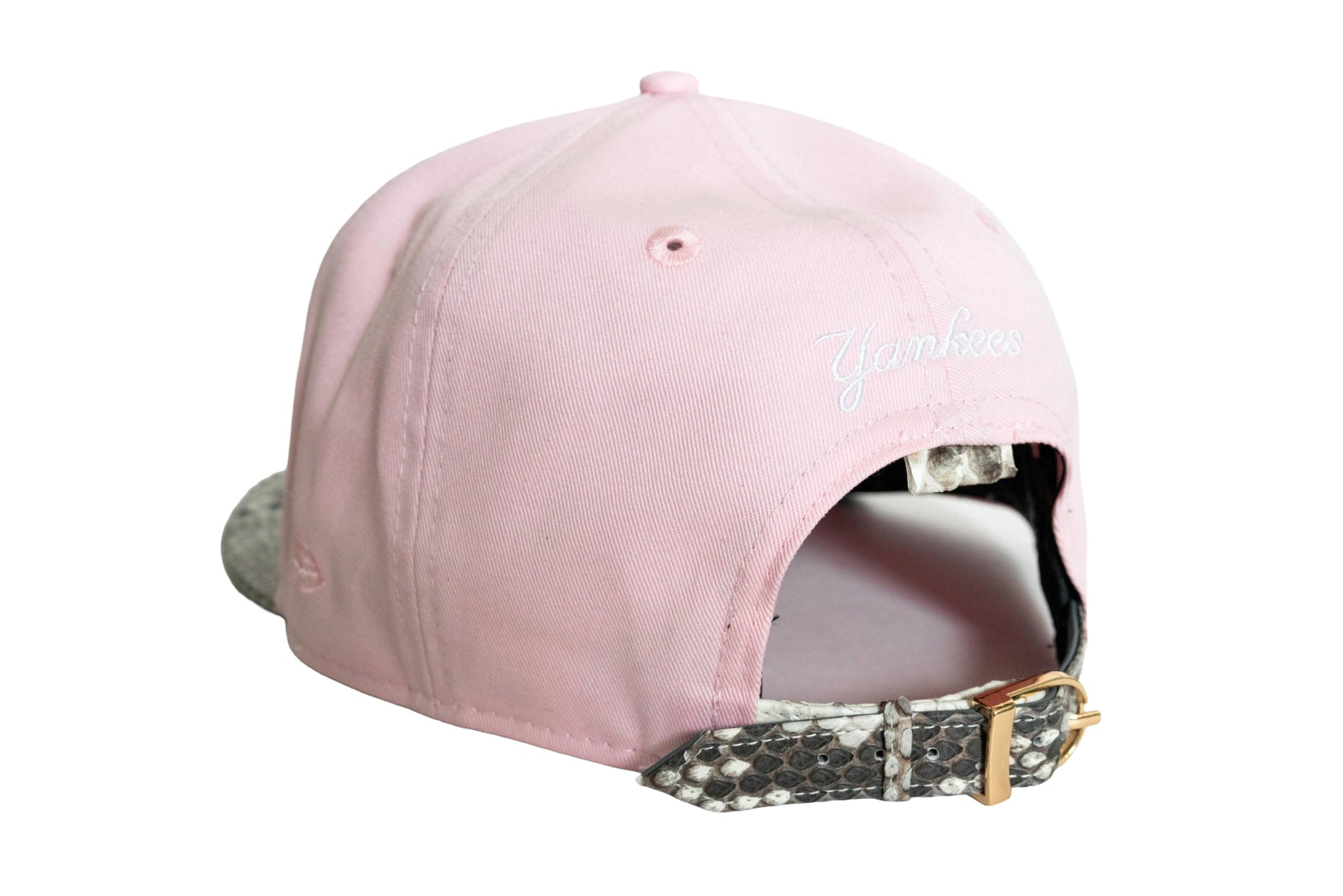 Custom New Era New York Yankees Pink OG Logo Strapback