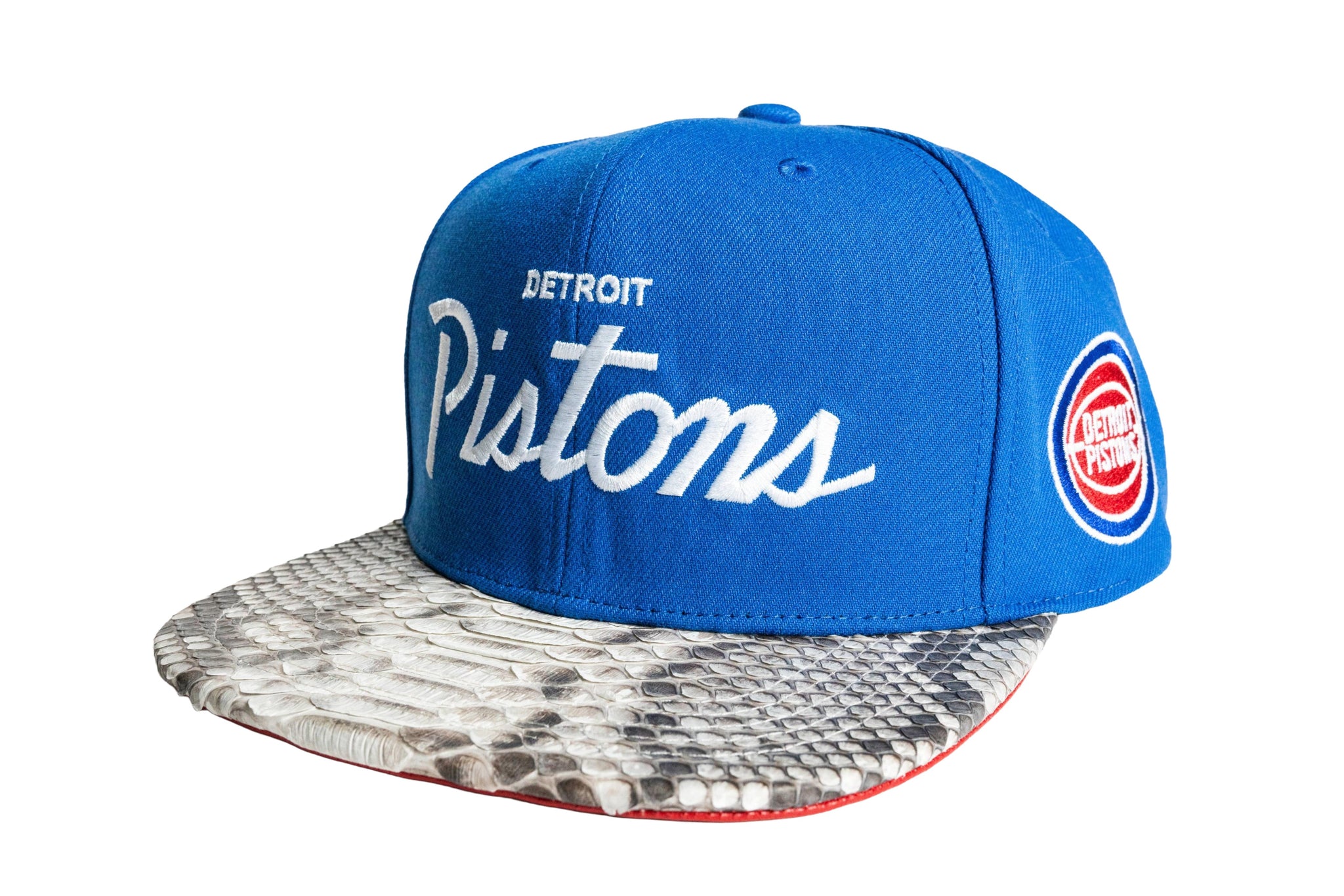 Custom Mitchell & Ness Detroit Pistons Head Coach Script Strapback