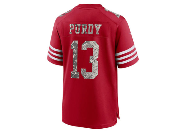 Custom Nike Brock Purdy San Francisco 49ers Python Jersey