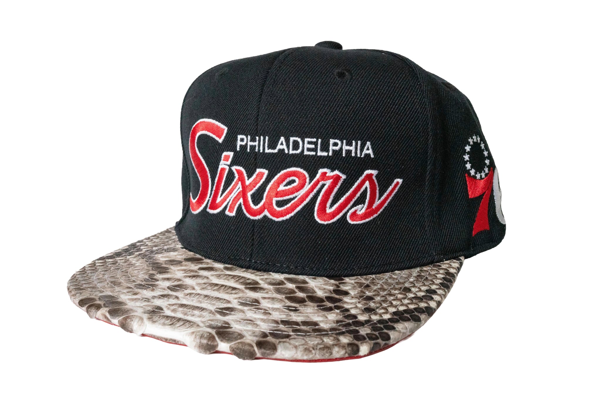 Custom Mitchell & Ness Philadelphia 76ers Script Strapback