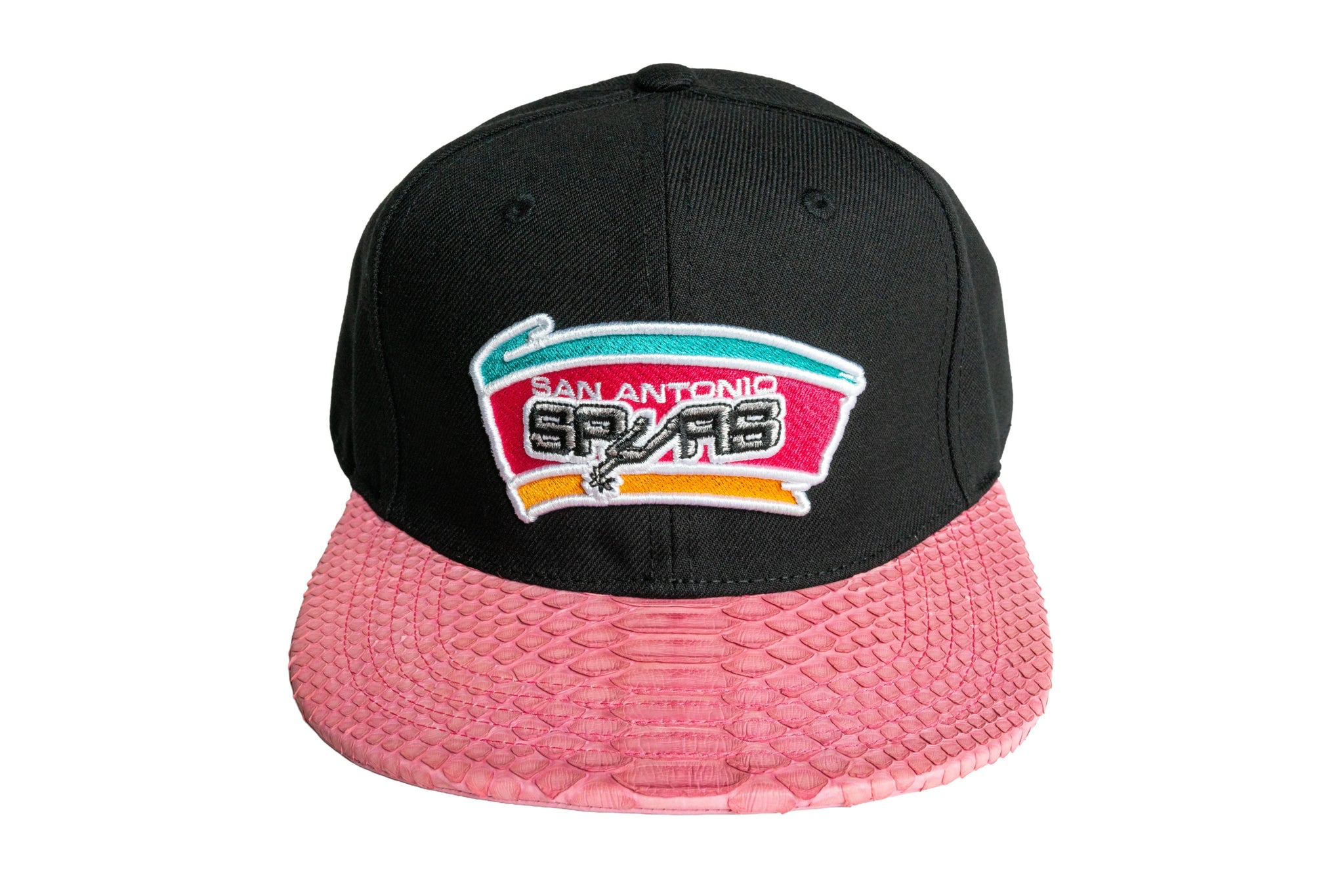 Custom Mitchell & Ness San Antonio Spurs Pink Retro Strapback