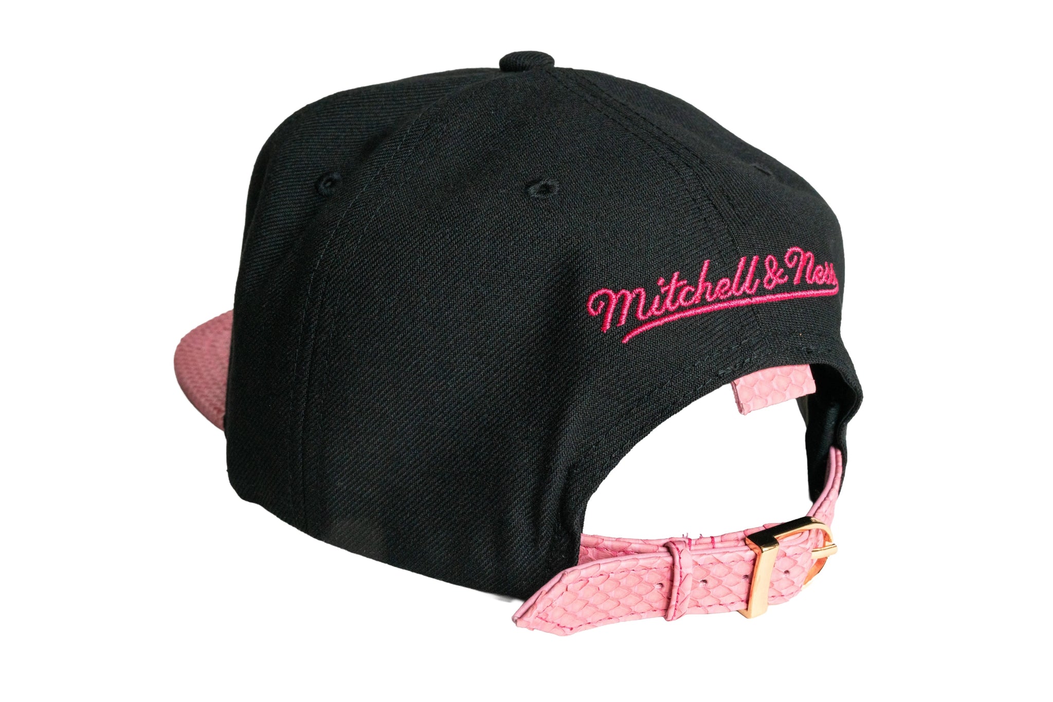 Custom Mitchell & Ness San Antonio Spurs Pink Retro Strapback