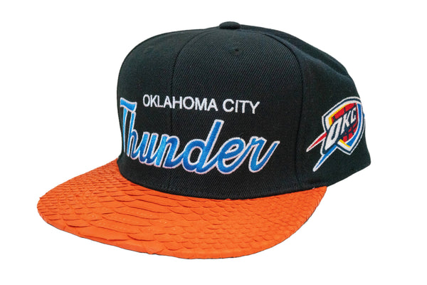 Custom Mitchell & Ness Oklahoma City Thunder Script Strapback