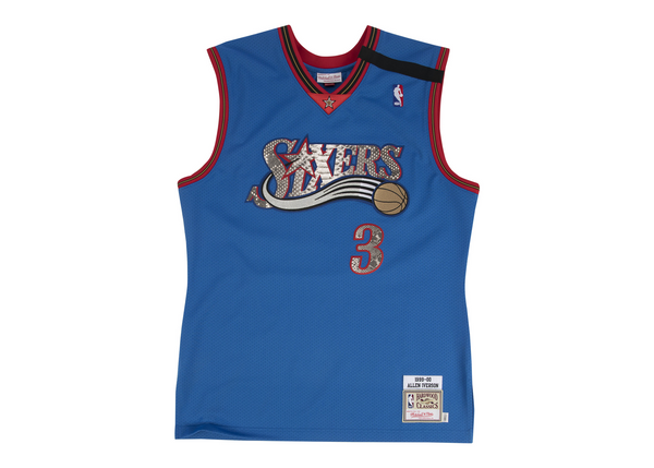Custom Mitchell & Ness Allen Iverson 1999-2000 Philadelphia 76ers Python Jersey