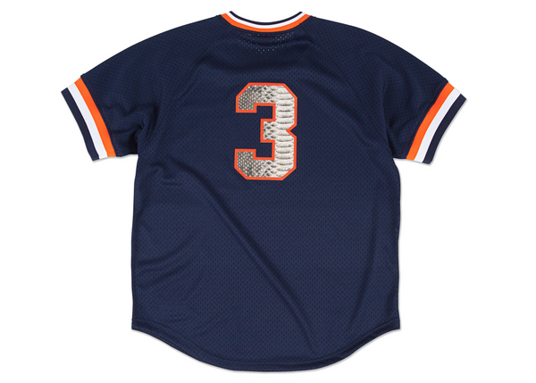 Custom Mitchell & Ness Alan Trammell 1984 Detroit Tigers Authentic BP Python Jersey