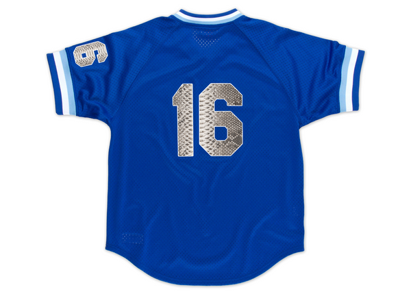Custom Mitchell & Ness Bo Jackson 1989 Kansas City Royals Authentic BP Python Jersey