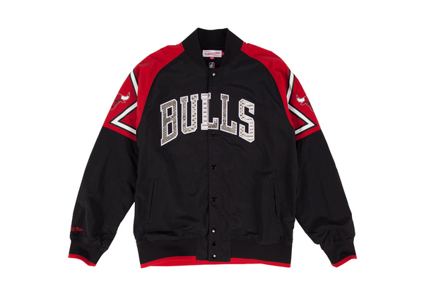 Custom Mitchell & Ness Chicago Bulls "Nothing But Net" Python Warm Up Jacket