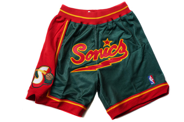 Custom Mitchell & Ness Seattle SuperSonics 1995-1996 "SONICS" Authentic Shorts