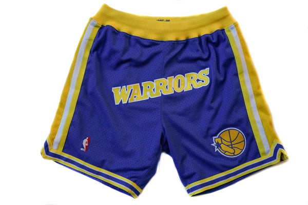 Custom Mitchell & Ness Golden State Warriors 1995-1996 "WARRIORS" Shorts