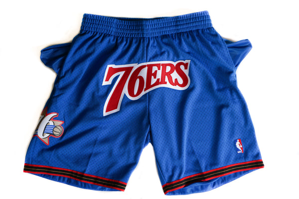 Custom Mitchell & Ness Philadelphia 76ers 1999-2000 "76ers" Swingman Shorts