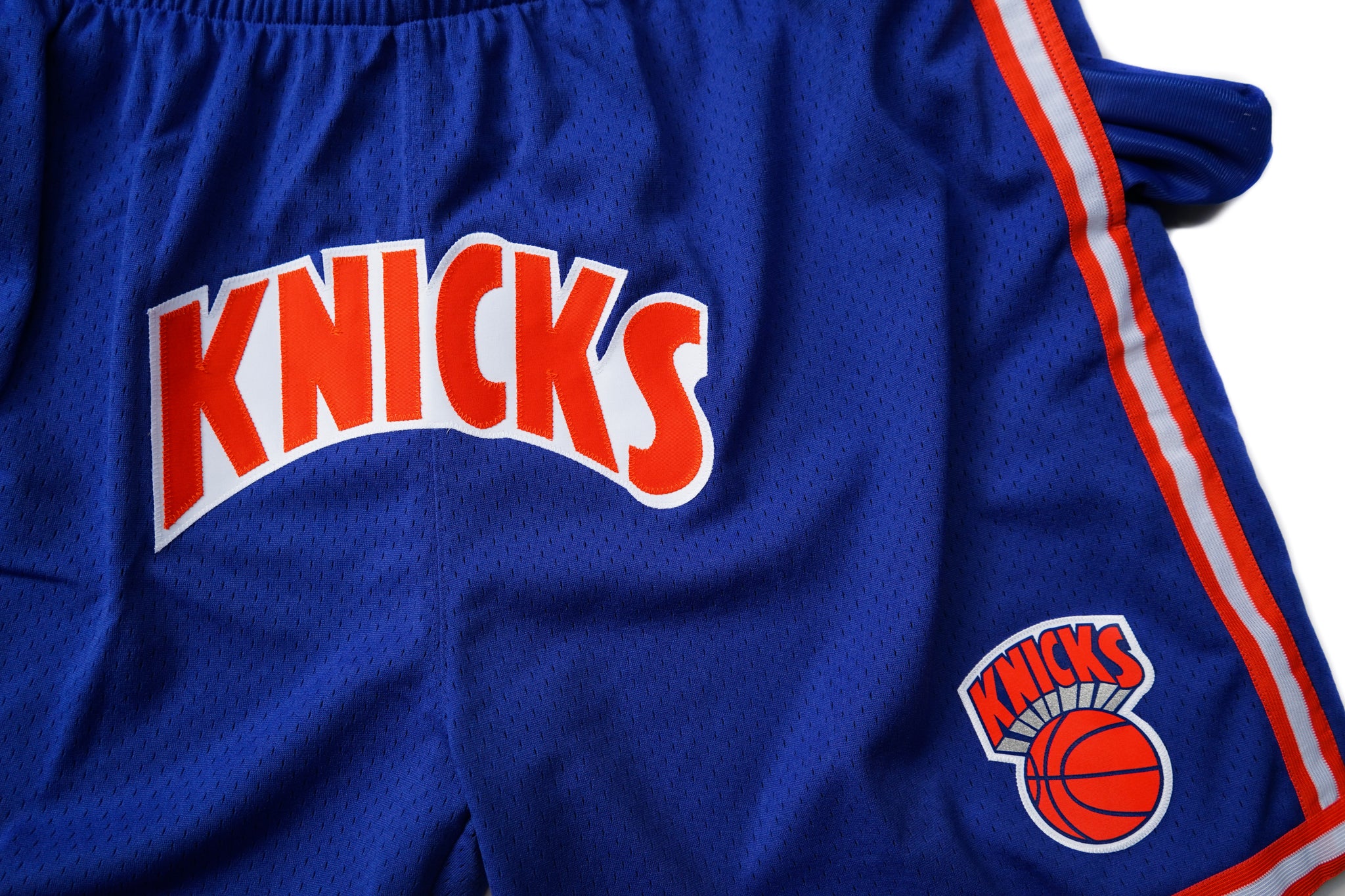 Custom Mitchell & Ness New York Knicks 1991-1992 "KNICKS" Swingman Shorts