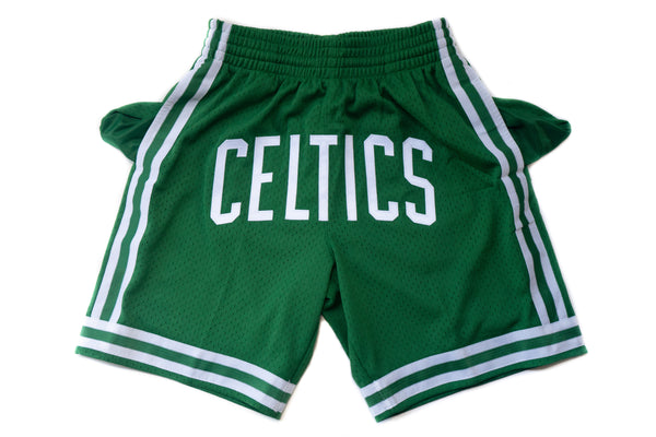 Custom Mitchell & Ness Boston Celtics 1985-1986 "Celtics" Swingman Shorts