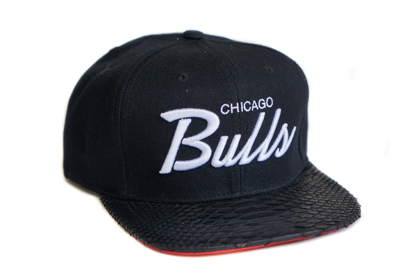 Custom Mitchell & Ness Chicago Bulls Special Script Bred Strapback