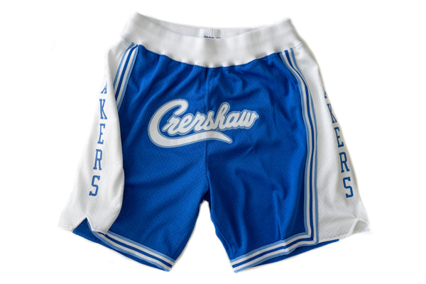 Custom Mitchell & Ness Los Angeles Lakers 1996-1997 "CRENSHAW" Royal Blue Authentic Shorts