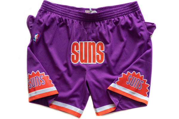 Custom Mitchell & Ness Phoenix Suns 1991-1992 "SUNS" Purple Swingman Shorts