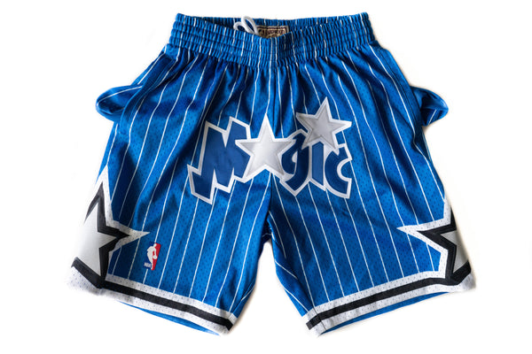 Custom Mitchell & Ness Orlando Magic 1994-1995 "MAGIC" Blue Swingman Shorts